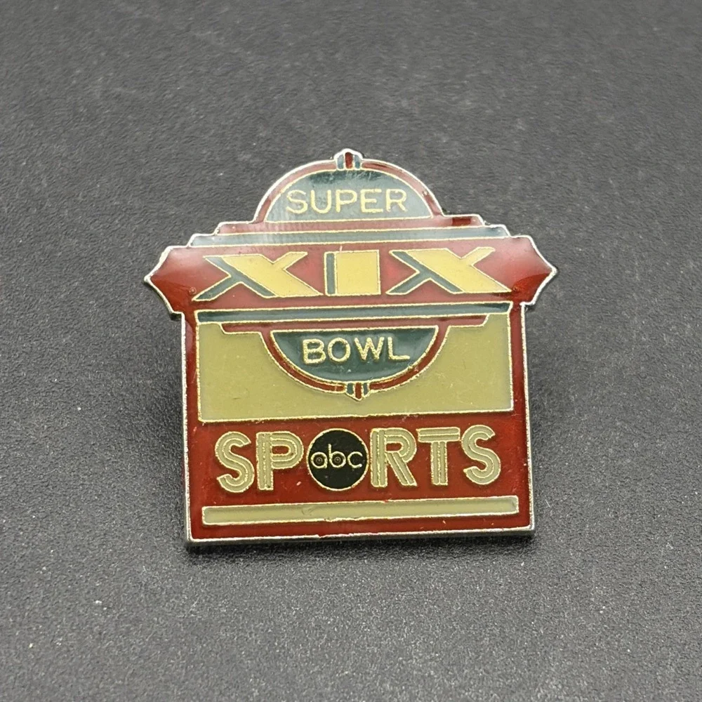 Super Bowl XIX‎ NFL Football ABC Sports Lapel Hat Pin